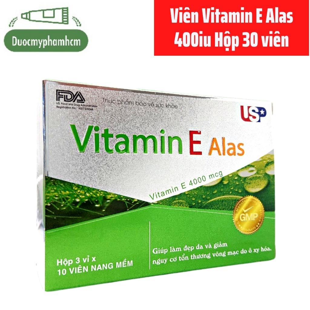 Viên Uống Vitamin E 400iu Alas US Pharma USA -Hộp 30 viên