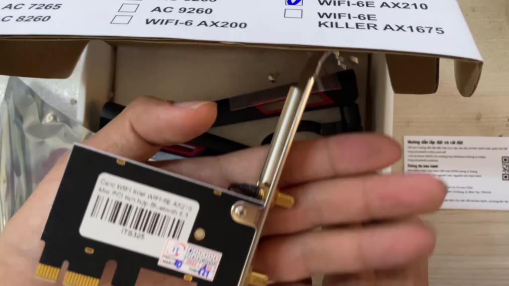 Card WIFI Intel AC 3168 7265 9260 AX200 AX210 có tản nhiệt cho máy bàn | BigBuy360 - bigbuy360.vn
