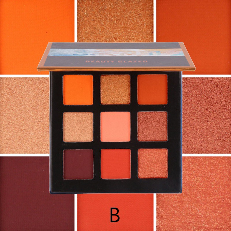 [Hàng mới về] Bảng phấn mắt 9 ô với những màu sắc thời trang nhãn hiệu BEAUTY GLAZED