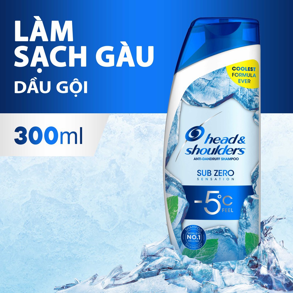 Dầu Gội Head &amp; Shoulders Băng Lạnh Sạch Gàu Sub Zero Sensation