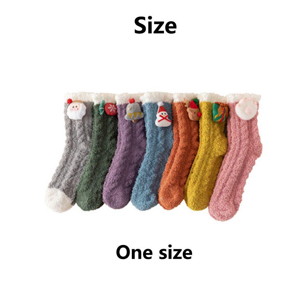 LAY Tất Bắp Chân Thiết Kế Hình Ông Già Noel Dễ Thương