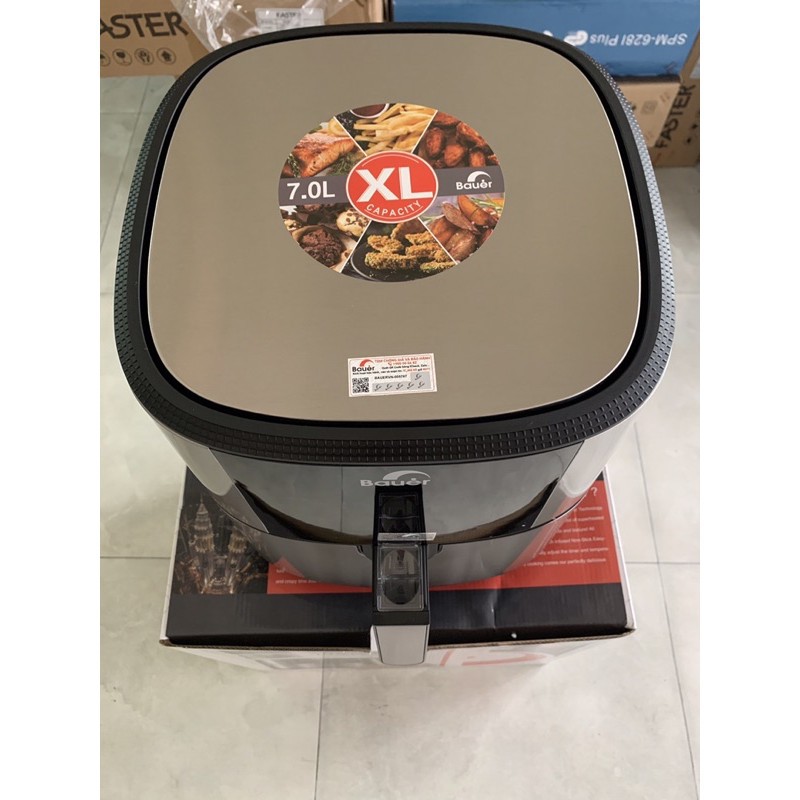 Nồi chiên không dầu✅ Nồi chiên của hãng Bauer dung tích 7 lít, Nồi chiên không dầu BFAM2007L -Bảo hành chính hãng Bauer