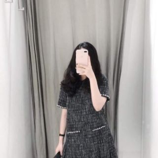 VÁY DẠ SUÔNG ĐUÔI CÁ VIỀN NGỌC
