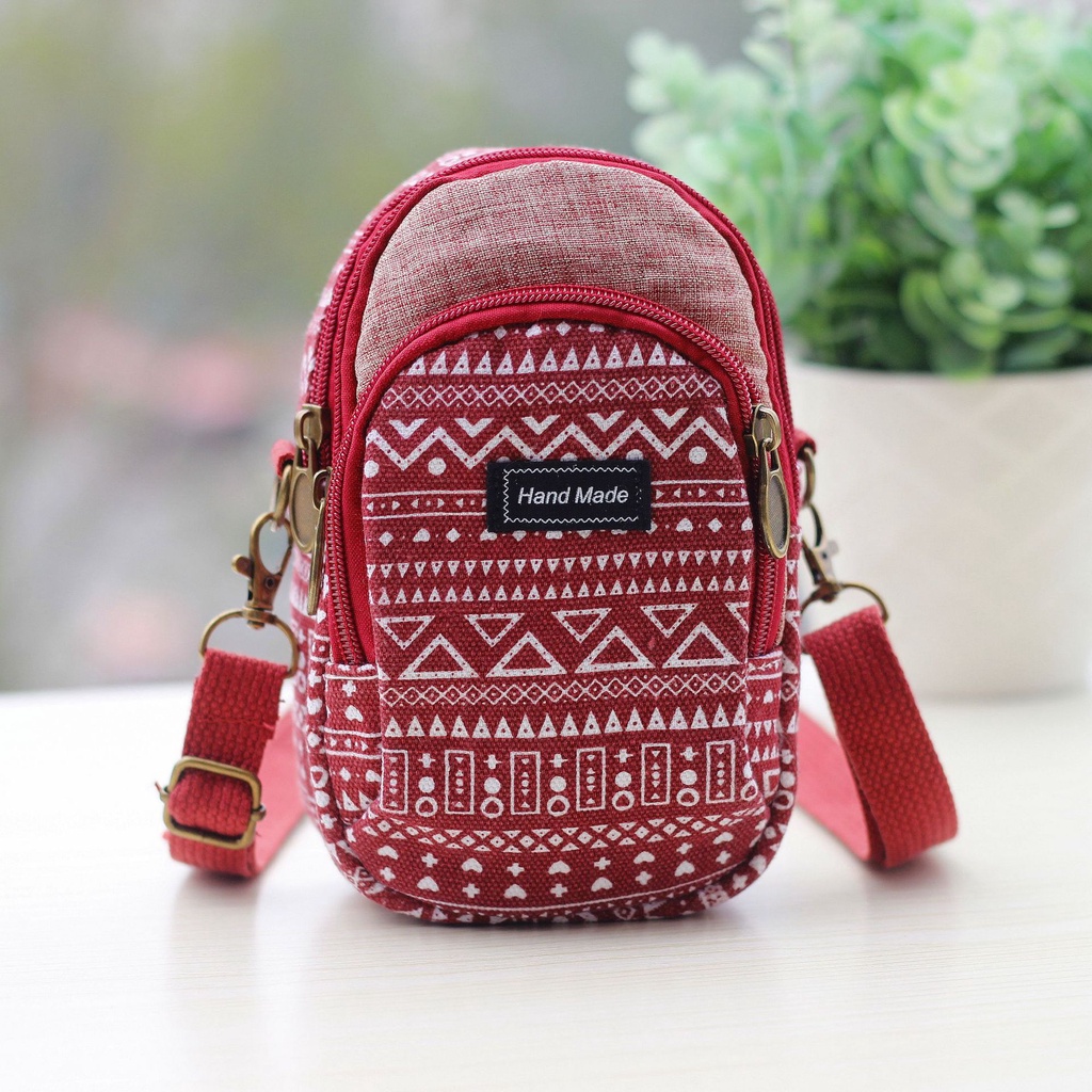 Túi Đeo Chéo mini Hoa Đáng Yêu, Túi Đựng Điện Thoại