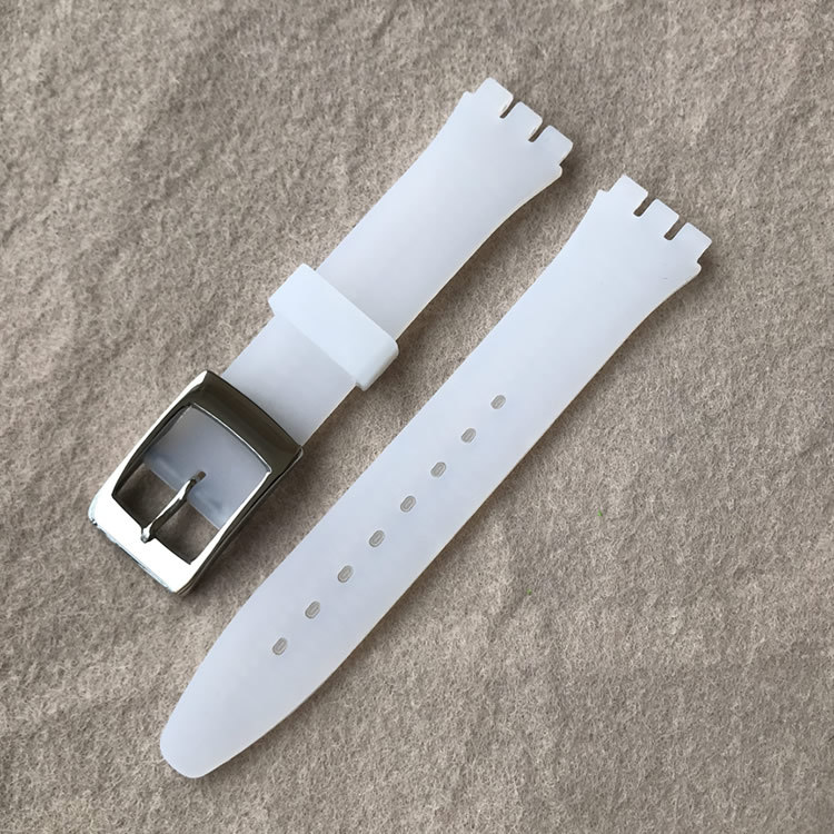 Dây đeo đồng hồ thay thế dây đeo đồng hồ cho dây đeo Swatch 17mm 19mm Dây đeo silicon chất lượng cao