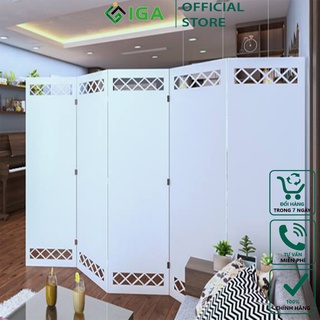 [XẢ KHO] Vách Ngăn Bình Phong Kín- IG465 3 cánh kèm chân đủ