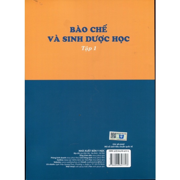 Sách - Bào chế và sinh dược học tập 1