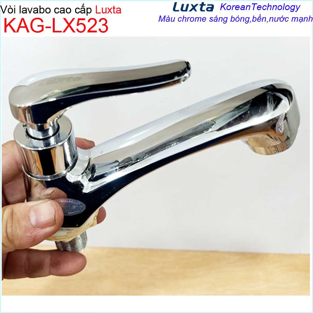 Vòi lavabo lạnh Luxta KAG-LX523 tay gạt, vòi chậu rửa mặt nước mạnh thiết kế tuyệt đẹp sử dụng siêu bền