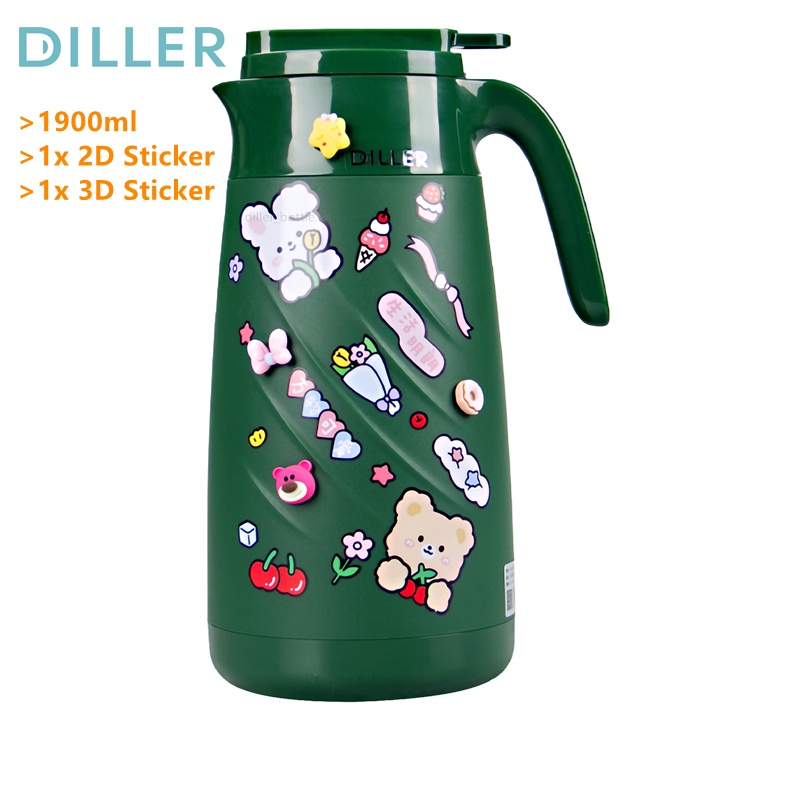 Bình đun Diller MLH8972 thép không gỉ hiển thị đèn LED giữ nhiệt (1900ml)