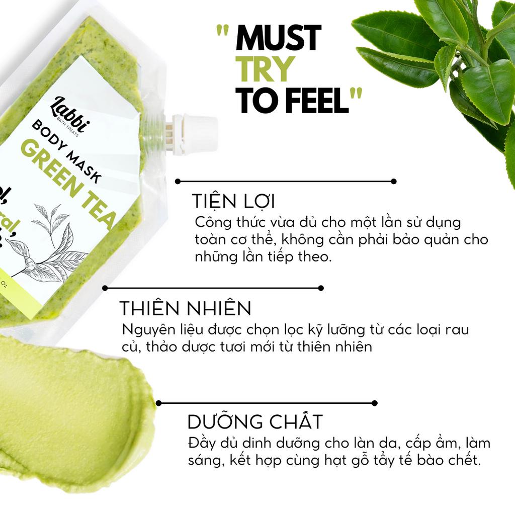 Mặt nạ dưỡng thể Trà xanh - MATCHA BODY MASK - Labbi Bath Treats
