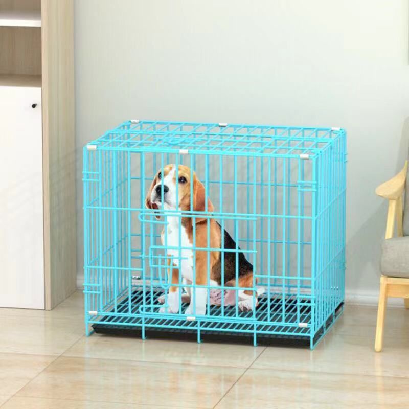 Lồng cún gấp gọn sơn tĩnh điện 2 cửa,Siêu Rẻ