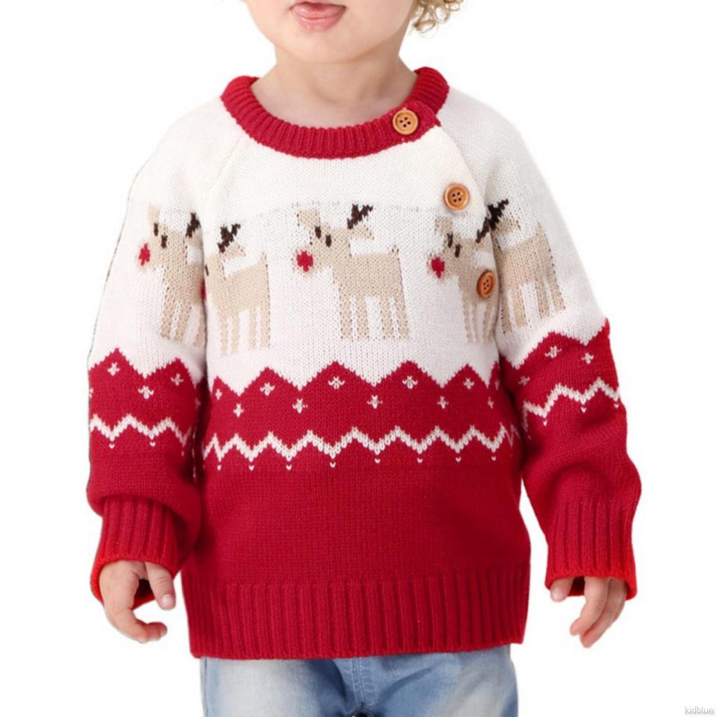 Áo Sweater Dệt Kim Tay Dài Hoạ Tiết Hoạt Hình Thời Trang Thu Đông Cho Bé