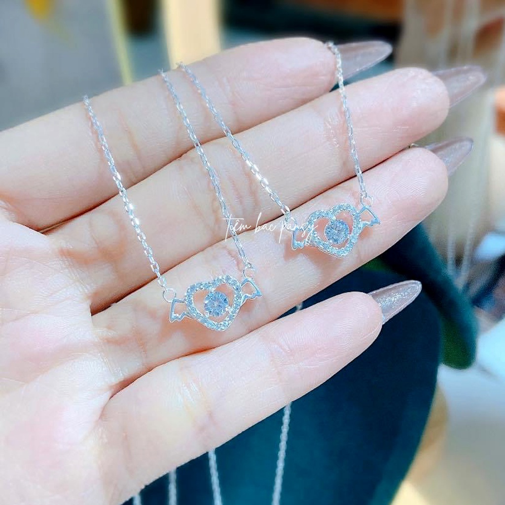 Vòng cổ bạc nữ PANSY thiên thần tình yêu - Dây chuyền bạc ta cao cấp