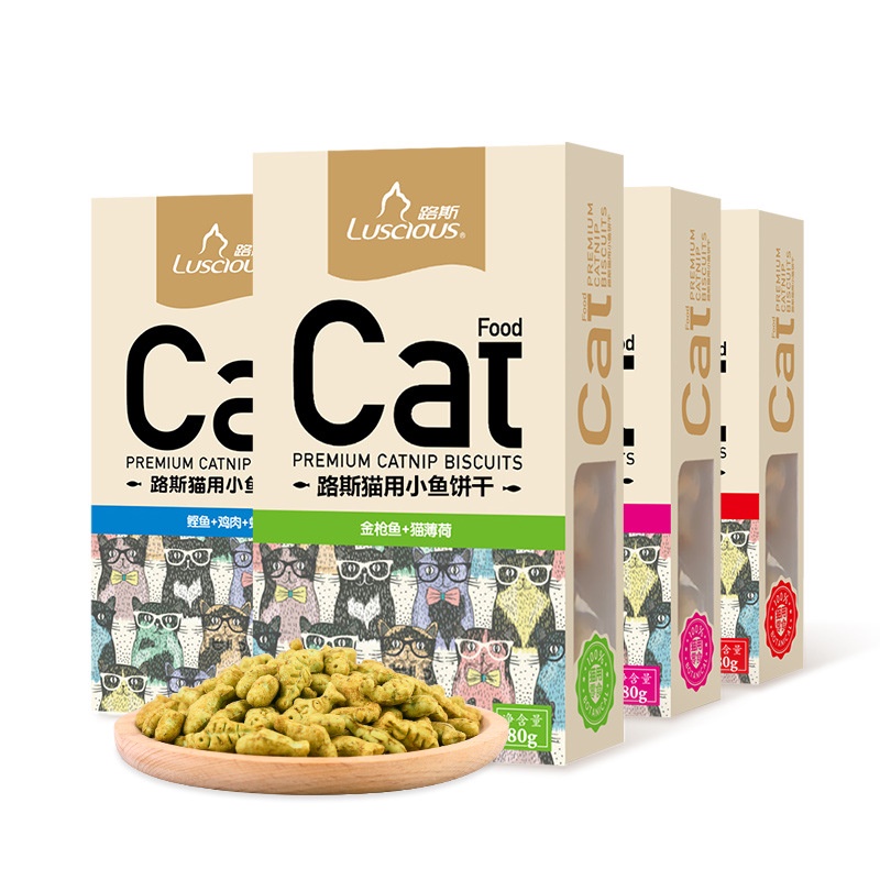 Bánh thưởng cho mèo Luscious cỏ catnip dưỡng lông khỏe răng hỗ trợ tiêu hóa AV04
