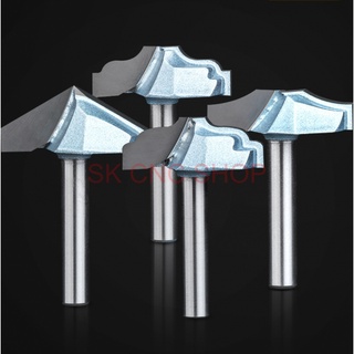 Mũi dao huỳnh cửa nội thất - 6.35mm - pano cnc - sk cnc shop