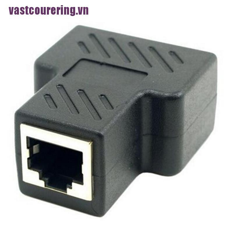 Chuyển Phát Nhanh♥Đầu Nối Dây Cáp Mạng LAN RJ45 1 Sang 2
