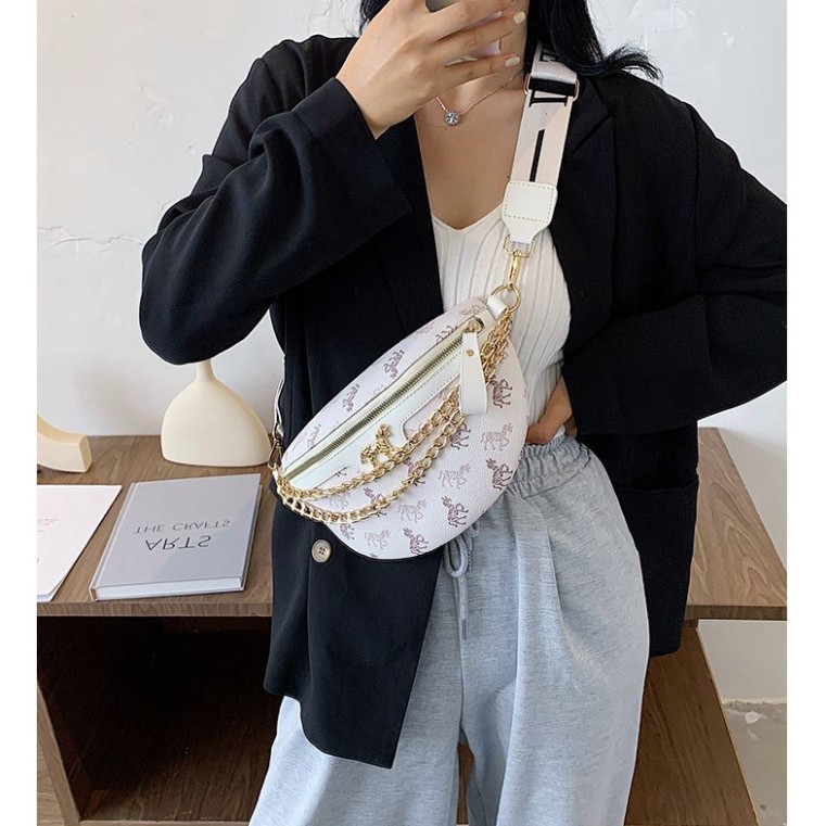 Túi đeo trước ngực logo H.Mes da PU cao cấp cực chất DC02 túi bao tử TX Quảng Châu cao cấp | BigBuy360 - bigbuy360.vn