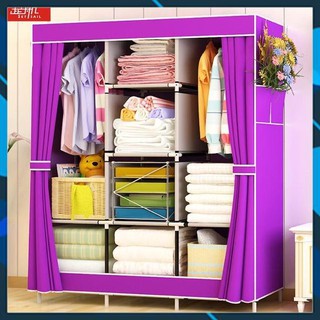 [Xả Kho] TỦ QUẦN ÁO 3 BUỒNG 8 NGĂN TRƠN