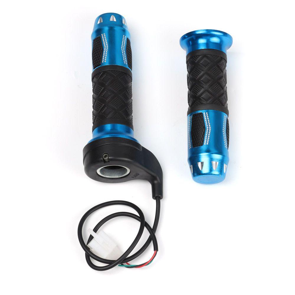 1 Cặp Tay Ga 3 Dây Xoắn Màu Xanh Dương Heceh