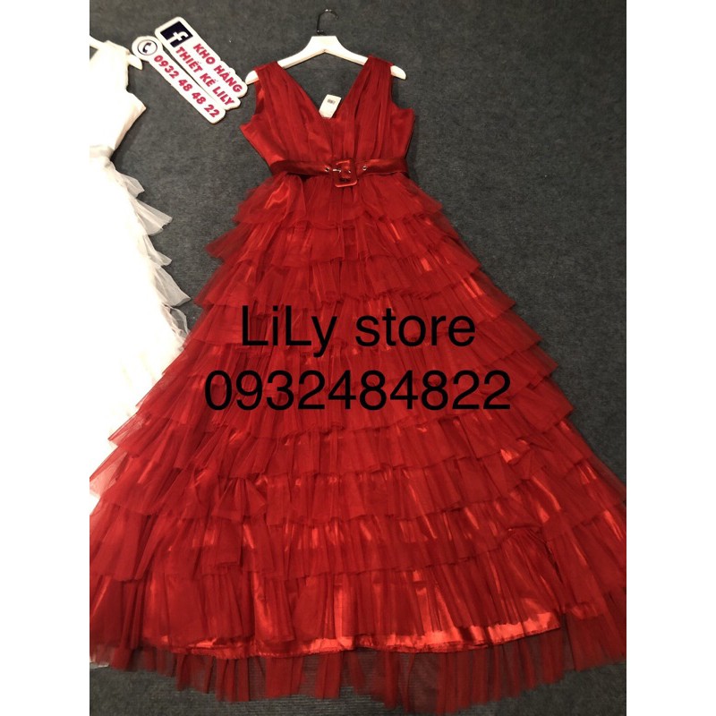 ĐẦM TẦNG KÈM THẮT LƯNG ( ảnh và video thật 1000% )