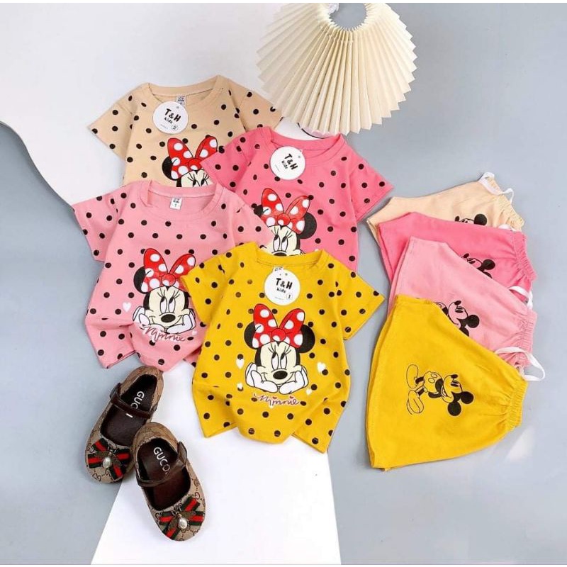 Bộ cotton tàu vải đẹp bé trai/ gái sz 6_18kg