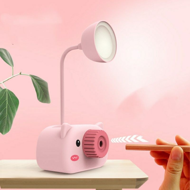 Lỗi 1 đổi 1 ❤ Đèn led , đèn ngủ  học kèm tiện chì , ống cắm để bàn đọc sách , decor phòng chống cận cho