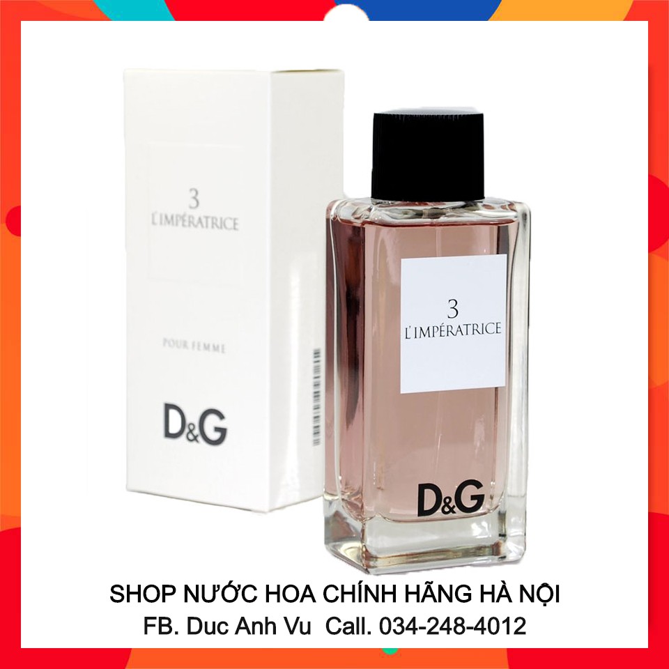 Nước Hoa Nữ D&G L'Imperatrice 3 .Phù hợp với các bạn nữ thích Phong cách Tươi mới, Nữ tính và Dễ thương 10ml