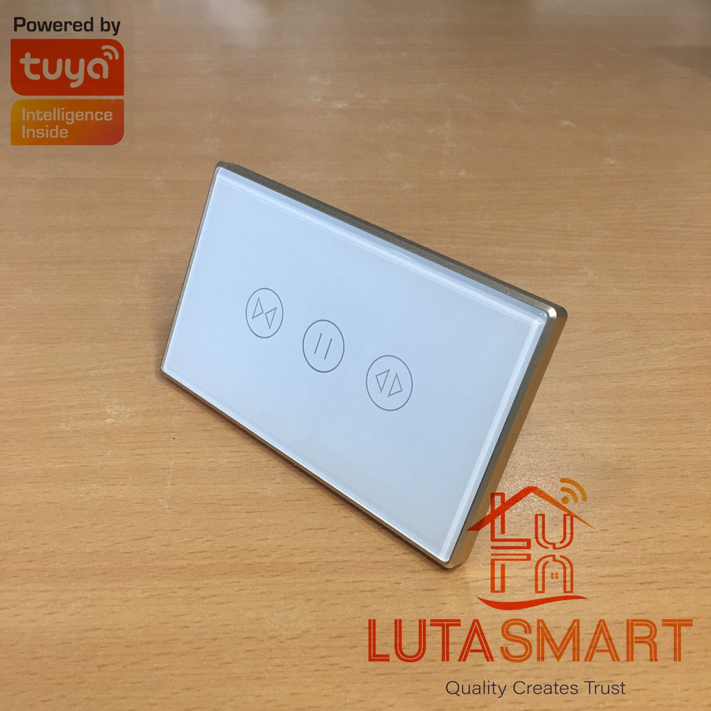 Công Tắc Điều Khiển Cửa Cuốn 7 Cực Zigbee / Wi-Fi Tuya Viền Nhôm - Tương thích với tất cả hãng cửa cuốn