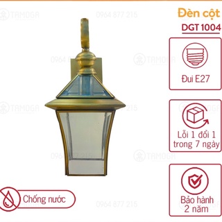 Đèn gắn tường, đèn tường trang trí cao cấp bằng Đồng DGT 1004 + Tặng kèm bóng led