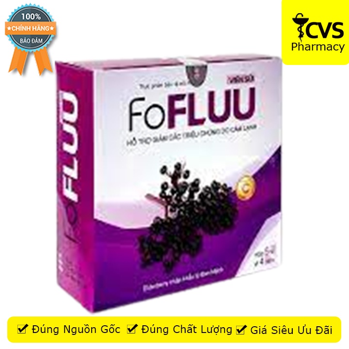 Sủi vị trái cây Giảm Nhanh Cảm Lạnh, Tăng Cường Sức Đề Kháng FoFluu 20 viên - Cvspharmacy