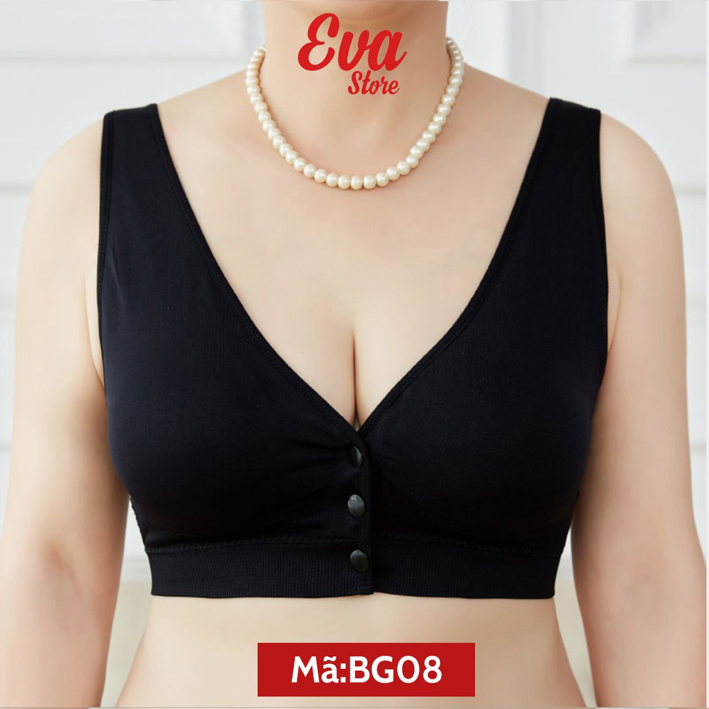 Áo Ngực Trung Niên Khuy Bấm Cotton Xuất Hàn_EVASTORE_BG08 | BigBuy360 - bigbuy360.vn
