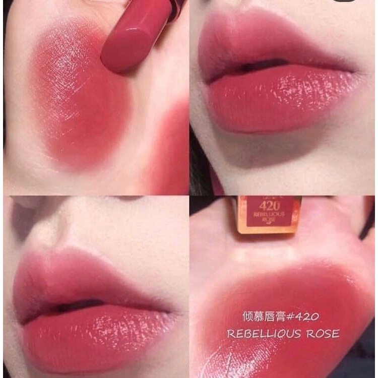 Son Estee Lauder Pure Color Envy 420 Rebellious Rose  3.5g Chính Hãng