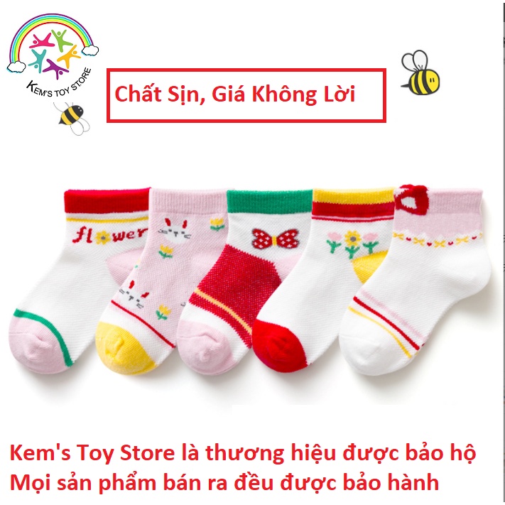 TẤT TRẺ EM, VỚ CHO BÉ TRAI VÀ BÉ GÁI 3-5T, CHẤT LIỆU LEN COTTON