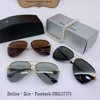 Mắt Kính Mercedes Benz Nam Tròng Polarized Cao Cấp Full Box