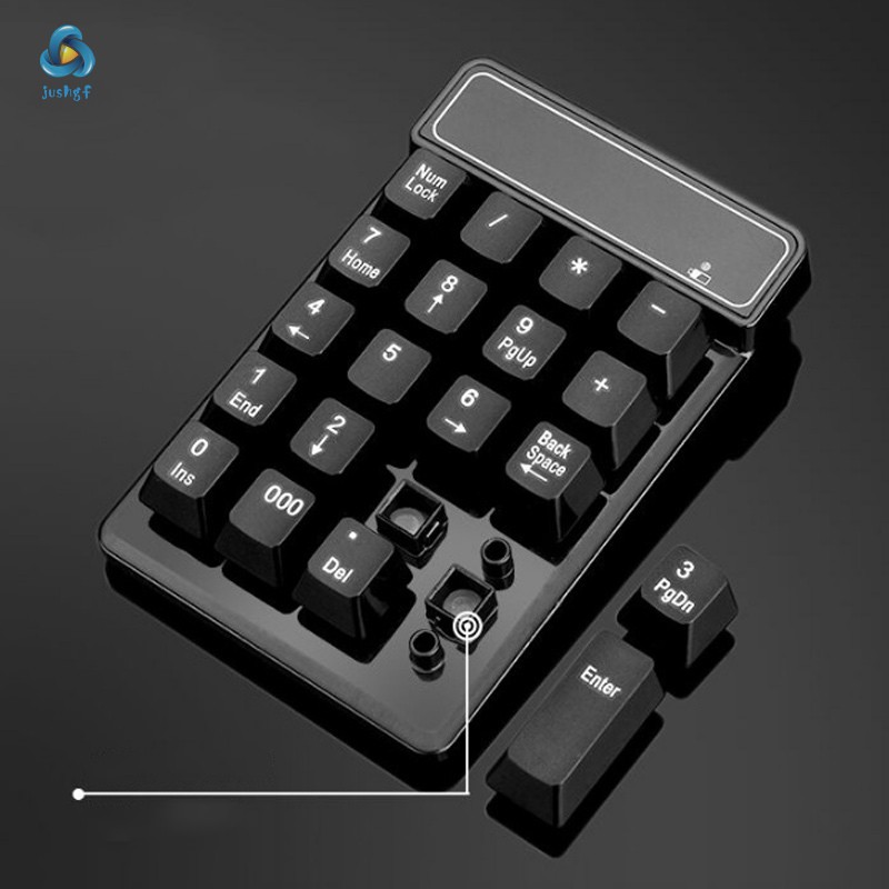 2.4GHz Mini USB Wireless Numeric Keypad 19 Keys Number Pad Numpad Receiver For Windows XP/7/ 8 Laptop PC Computer