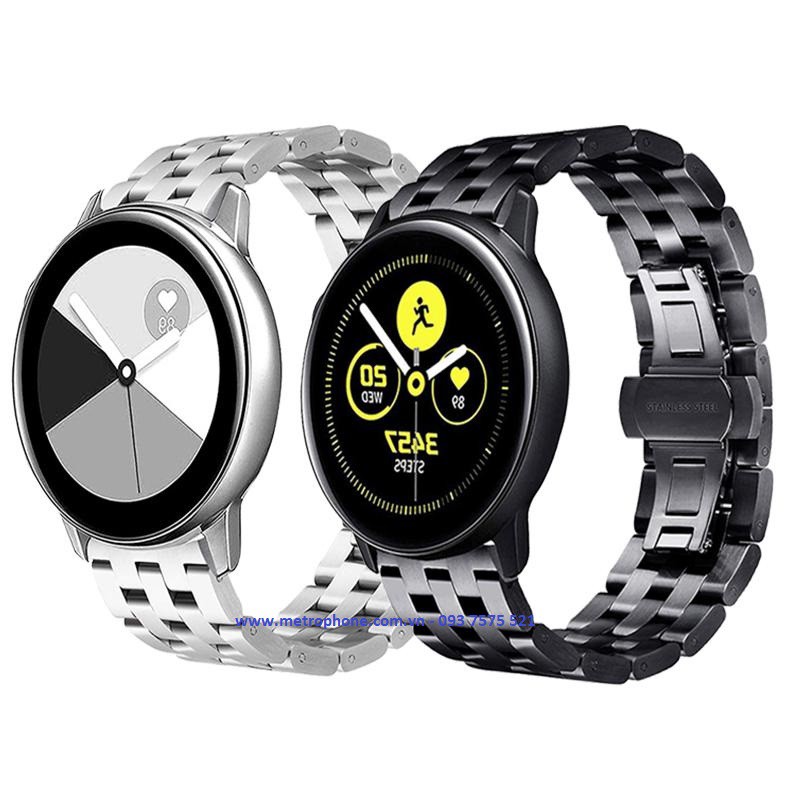 [Mã SKAMSALE03 giảm 10% đơn 200k] DÂY THÉP MẮT XÍCH CHO SAMSUNG GALAXY WATCH ACTIVE