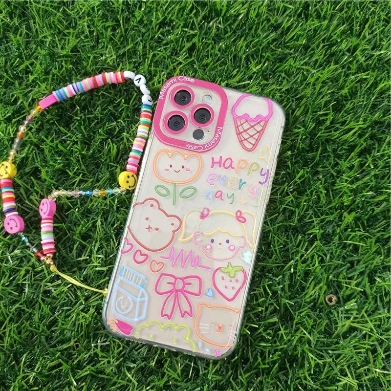 Casing Samsung Galaxy S23 A02S A03S A53 A23 A33 A13 A52 A52S A32 A72 A12 A22 Lte A50 A50S A30S A71 A51 A31 A20 A30 A21S M12 M22 M32 S20 FE S22 S22+ S21 S21+ Ultra Plus 4G 5G Angel Eyes Colorful Cartoon Graffiti Girl Clear Shockproof Soft Phone Case STD 18