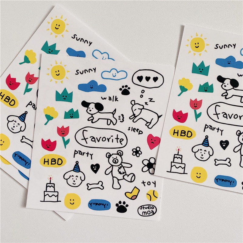 Miếng Dán Trang Trí Dễ Thương Sáng Tạo Dành Cho Studio