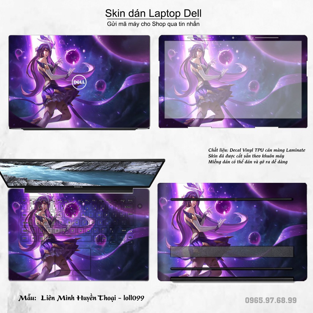 Skin dán Laptop Dell in hình Liên Minh Huyền Thoại nhiều mẫu 14 (inbox mã máy cho Shop)