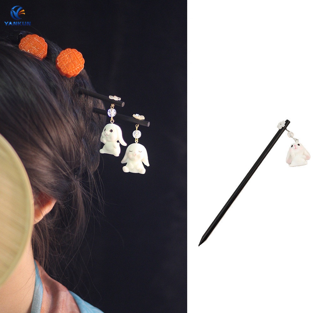 Kẹp Tóc Hình Thỏ/Mèo Hoạt Hình Phong Cách Cổ Điển Thời Trang Mùa Hè Cho Nữ
