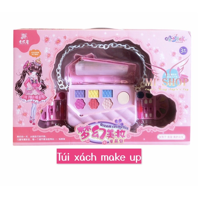 Ảnh thật Đồ Chơi Túi Xách Make Up Trang Điểm 148  Dễ dàng rửa sạch với nước