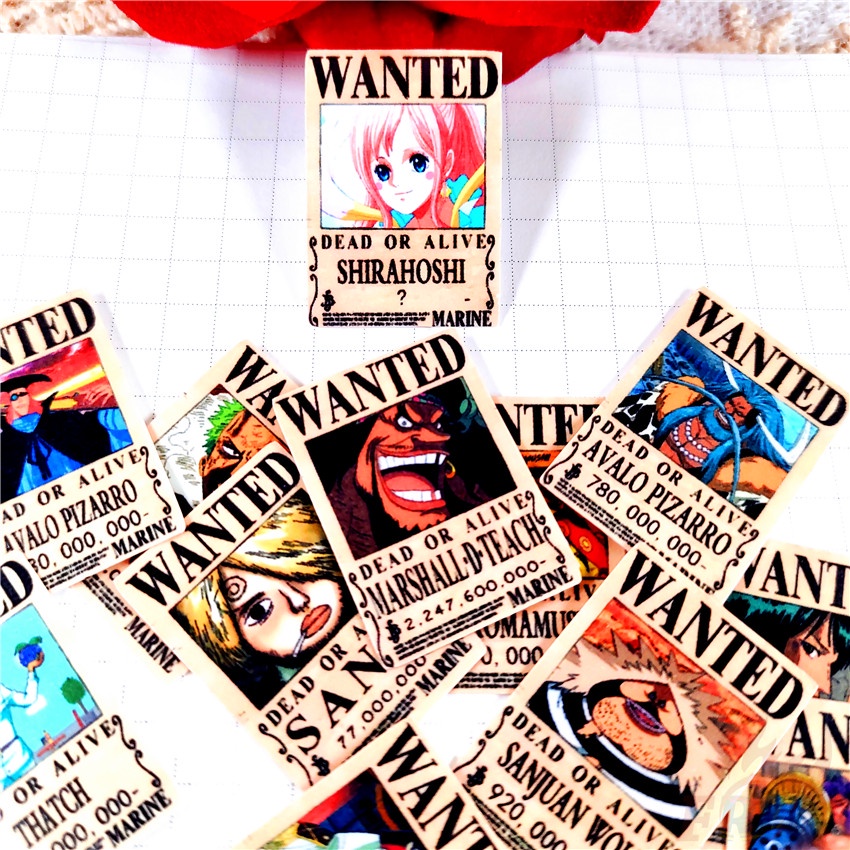 ★★★ Một Mảnh. Sticker Dán Trang Trí Nhật Ký Mini Wanted Q-2 ★★★ Bộ 48 Miếng Sticker Dán Trang Trí Thời Trang KPOP