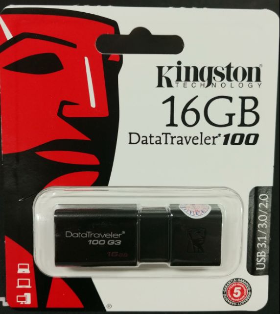 USB 16GB kingston DT100G3 3.1/3.0  Hàng chính hãng FPT, VSPC phân phối