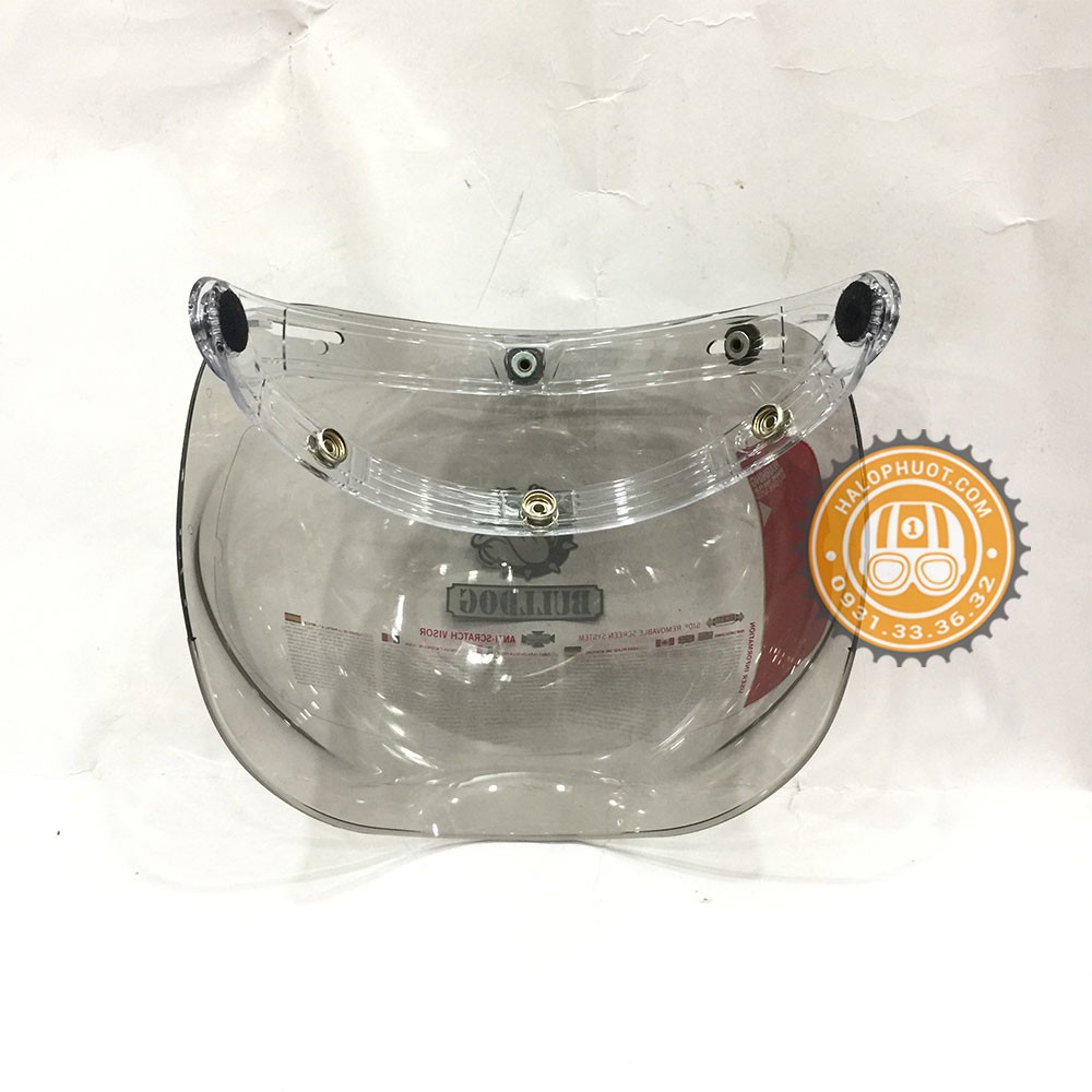 Kính Bubble Bulldog gắn nón 3/4