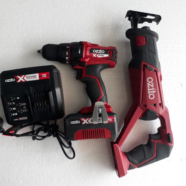 Combo khoan + Cưa kiếm OZITO 18V Xpower ( Hàng Úc )