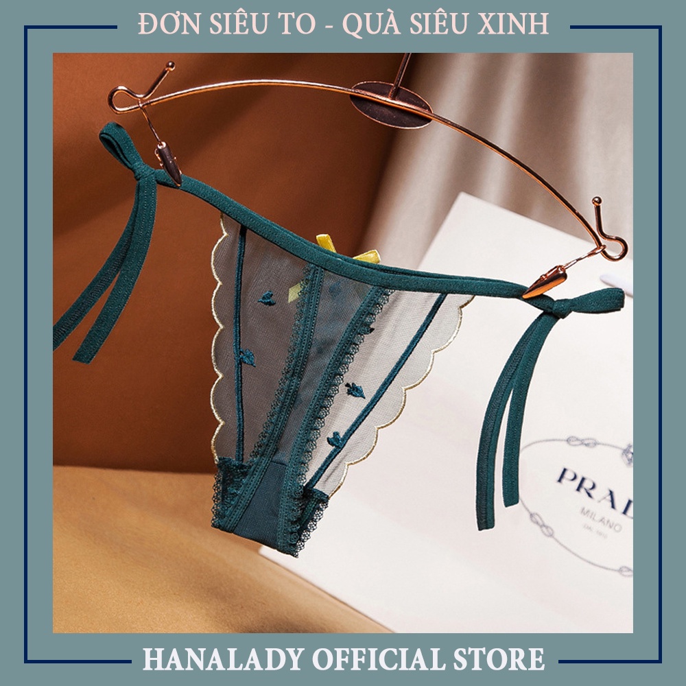 Quần lọt khe sexy - Quần lót ren nữ gợi cảm dây cột eo quyến rũ sexy L073