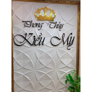 Tấm Ốp Nhựa 3D Dán Tường - Nhiều Mẫu - Màu Trắng - Ko sẵn keo dán