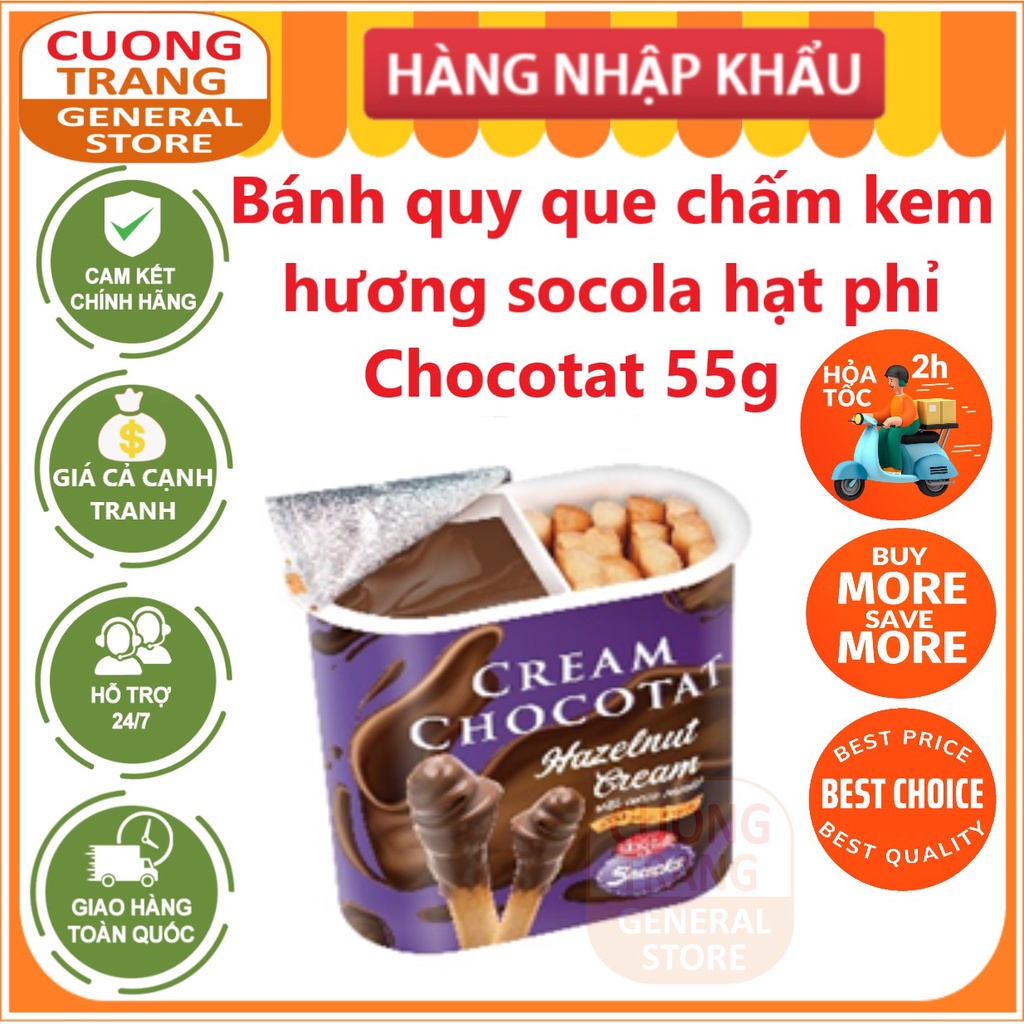 Bánh quy que chấm nhiều vị Chocotat 55g Thổ Nhĩ Kì