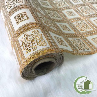 Khăn trải bàn bằng nhựa họa tiết nổi không thấm nước - khổ 60cm - màu ngẫu nhiên