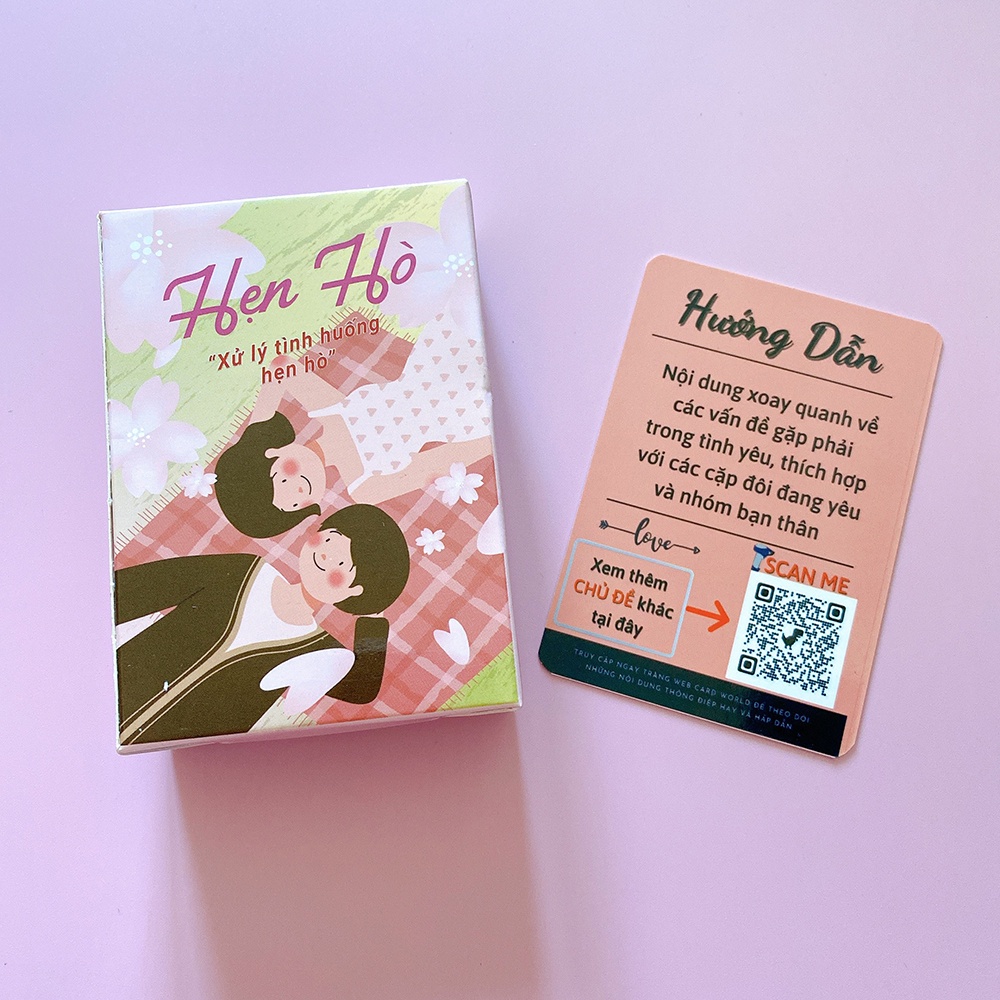 Bộ Bài Cặp Đôi Tình Yêu Thấu Hiểu 59 Lá Bài Cho Buổi Hẹn Hò Gặp Mặt Với Crush Giúp Tìm Hiểu Nhau TINHYEU